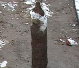 Знайдений на площі Петрушевича снаряд